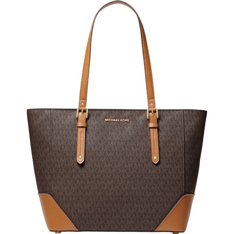 michael kors aria signature shoulder bag|Michael Kors aria tote.